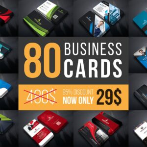 80 Business Cards Mega Bundle Free Download