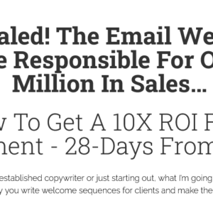 Adil Amarsi – The Email Welcome Sequence Download