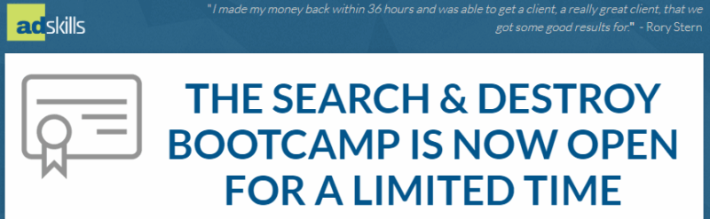 [SUPER HOT SHARE] Adskills – Search And Destroy Bootcamp Download