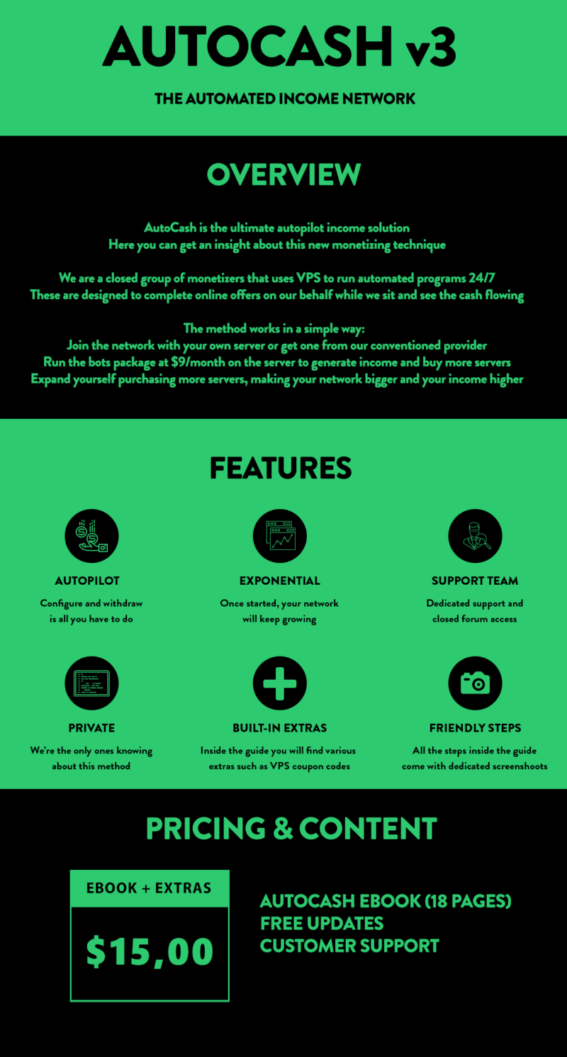[GET] AUTOCASH V3 @ AUTOPILOT INCOME @ PRIVATE MONETIZING GROUP @ VOUCHED GUIDE Download