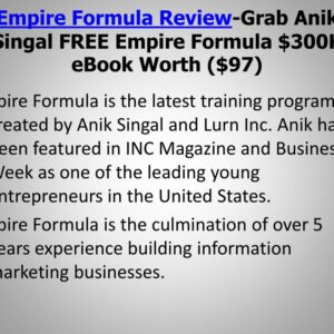[GET] Anik Singal – Empire Formula 2020 Download