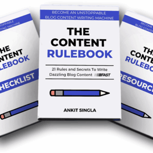 [SUPER HOT SHARE] Ankit Singla – The Content Rulebook Download