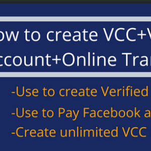 [GET] [BRAND NEW PREMIUM METHOD] – Create Unlimited VISA VCC+ VBA For Free Download