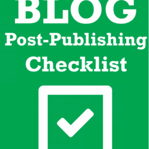 [GET] Blog Publishing Checklist Free Download