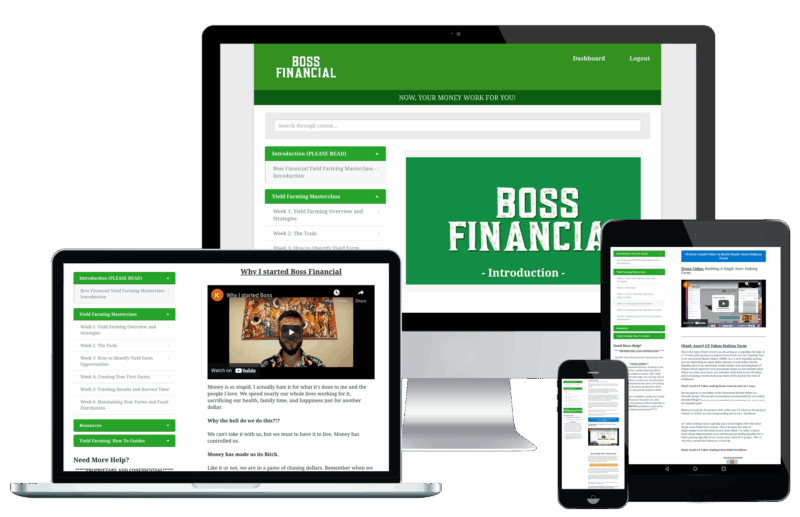 Boss Financial – Yield Farming MasterClass Course 2022 Download