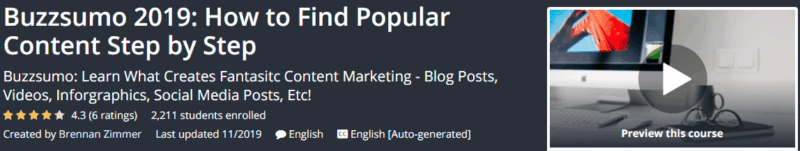 [GET] Brennan Zimmer – Buzzsumo 2019 – How to Find Popular Content Step by Step Download