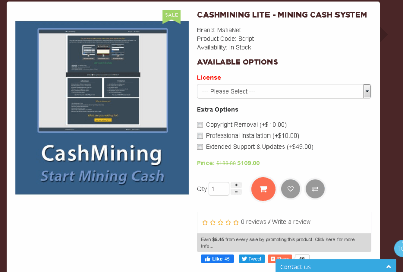 CASHMINING LITE – MINING CASH SYSTEM ($199.00) Free Download