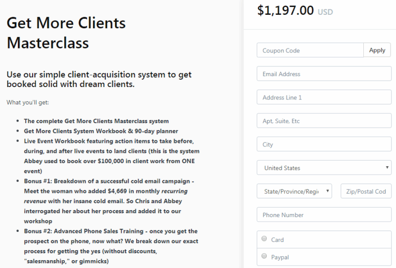 [SUPER HOT SHARE] Chris Orzechowski – Get More Clients Masterclass Download
