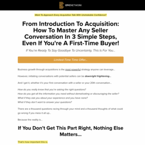 Christopher Wick (Epic Network) – Discovery Call Masterclass Download