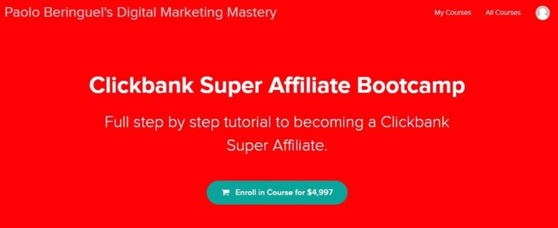 Clickbank Super Affiliate Bootcamp by Paolo Beringuel