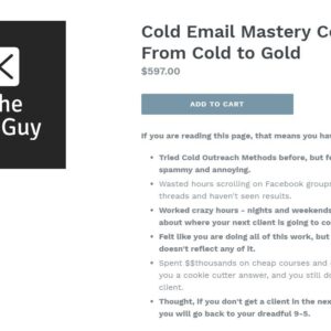 Cold Email Mastery Course From Cold to Gold – PJ The Email Guy