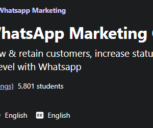 Complete WhatsApp Marketing Course 2021 Free Download