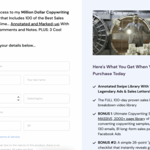 Csaba Borzasi – Million Dollar Copywriting Swipe Library Download