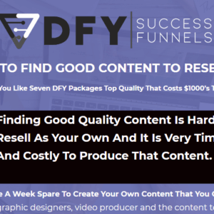 [GET] DFY Success Funnels (Releasing 25th November) Update Free Download