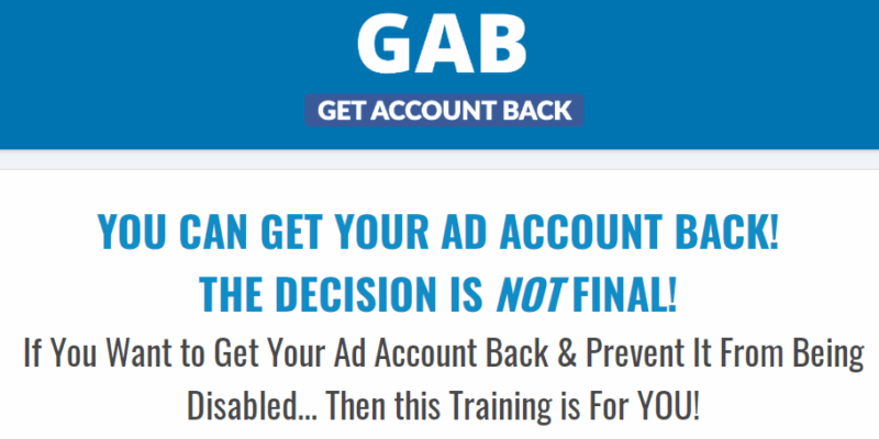 [SUPER HOT SHARE] Dan Henry – Get Account Back Webinar GAB Download