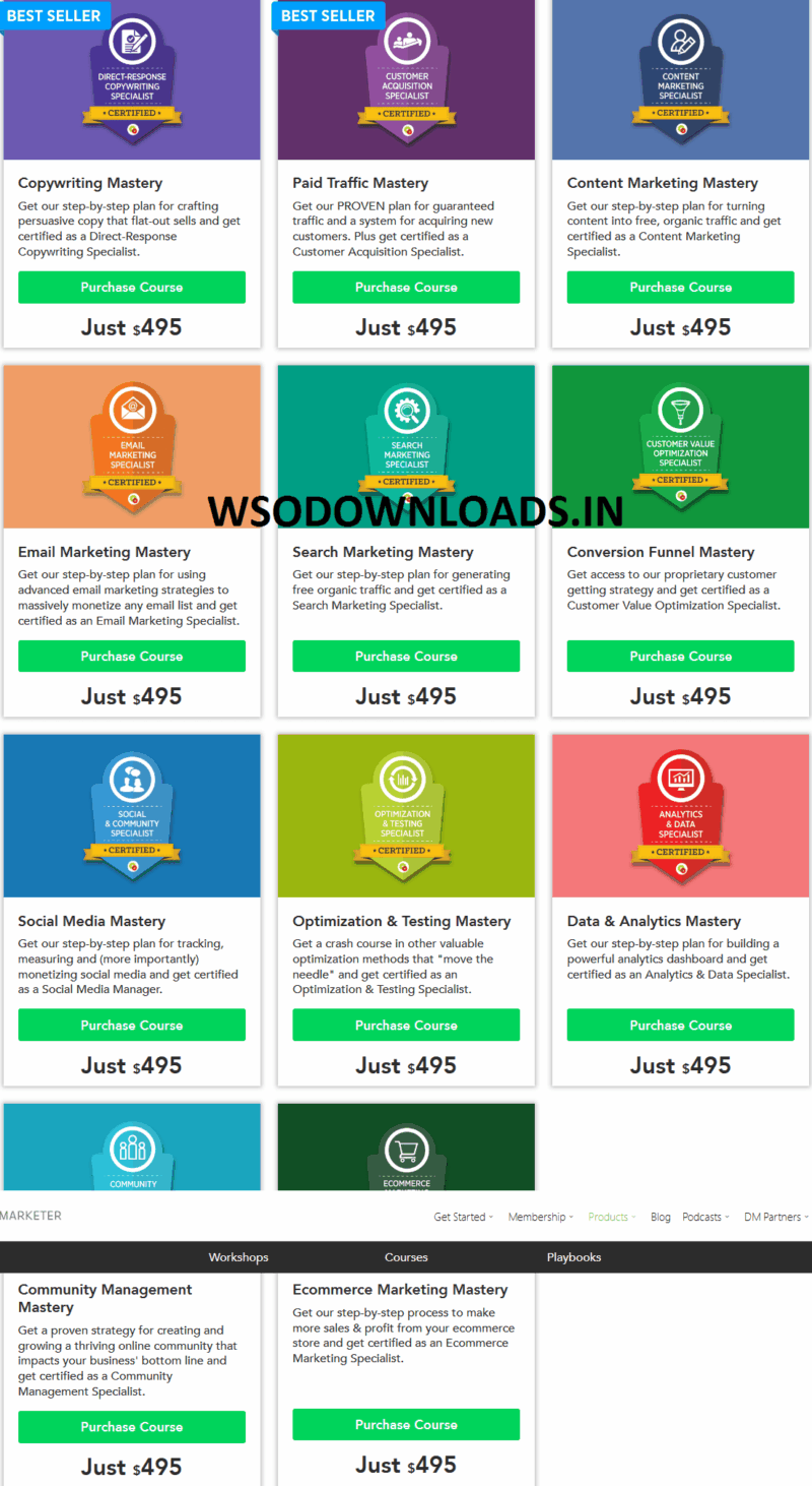 [SUPER HOT SHARE] DigitalMarketer – Certifications & Mastery Courses All Courses Bundle Download