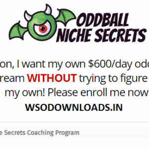 [GET] Duston McGroarty – Oddball Niche Secrets Coaching Program Download