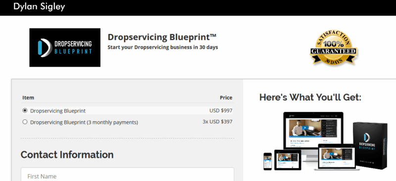 [SUPER HOT SHARE] Dylan Sigley – Drop Servicing Blueprint Download