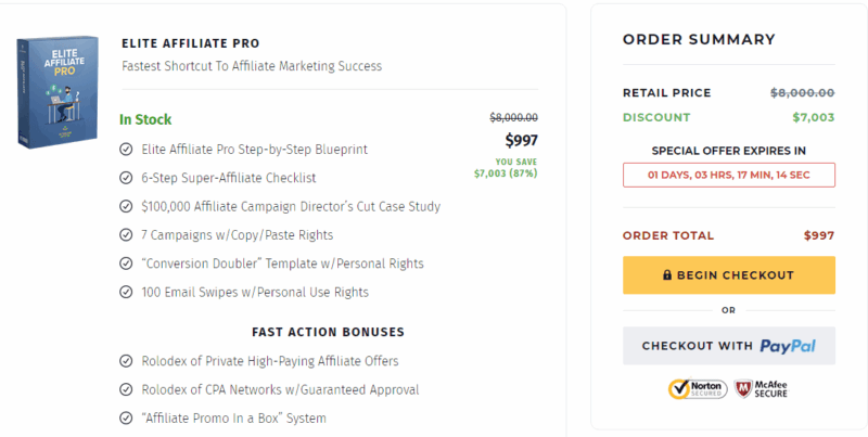 [SUPER HOT SHARE] Elite Affiliate Pro – $50k Per Week On Clickbank With Very Small Traffic Download