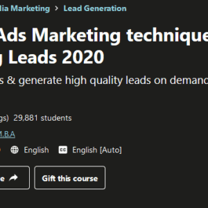 [GET] Facebook Ads Marketing Technique For Generating Leads 2020 Free Download