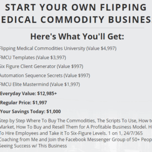 [SUPER HOT SHARE] Felix Wisniewski – Flipping Medical Commodities University Download