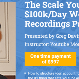 Greg Davis – The Scale Youtube To 0k/Day Workshop Recordings 7 Free Download