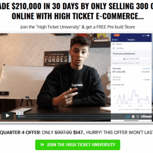 [SUPER HOT SHARE] High Ticket University – First 100k Formula Download