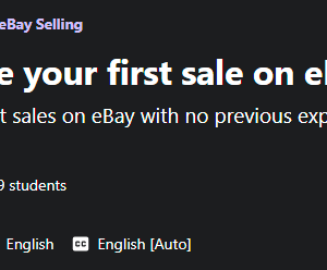 How to make your first sale on eBay Free Download