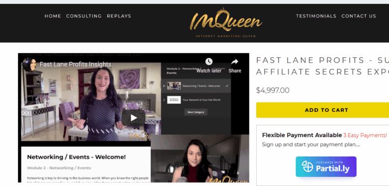 [SUPER HOT SHARE] IMQueen Christina Szekeres – Fast Lane Profits Download
