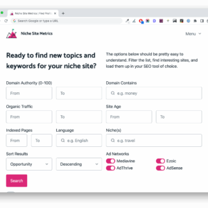 Ian Nuttall – Niche Site Metrics Download