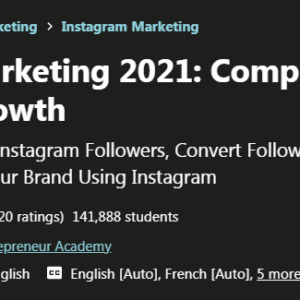 Instagram Marketing 2021 – Complete Guide To Instagram Growth Free Download