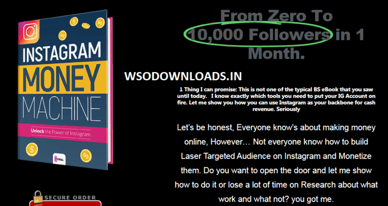 [SUPER HOT SHARE] Instagram Money Machine Download