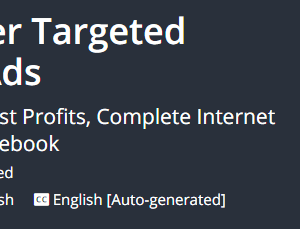 [GET] Internet Marketing, Laser Targeted Marketing & Facebook Ads 2019 Download