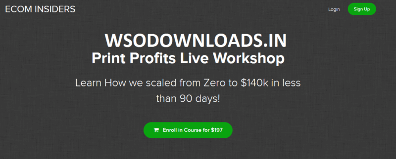 [SUPER HOT SHARE] James Beattie – Print Profits Live Workshop (Scaled From Zero to $140k In Less Than 90 Days) Download