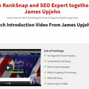[SUPER HOT SHARE] James Upjohn – Secret SEO Techniques from 6 Figures Rank Snap User Download