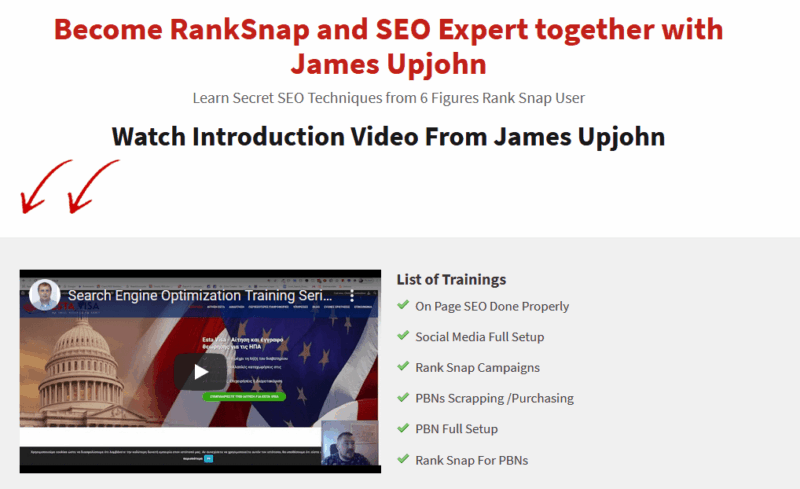[SUPER HOT SHARE] James Upjohn – Secret SEO Techniques from 6 Figures Rank Snap User Download