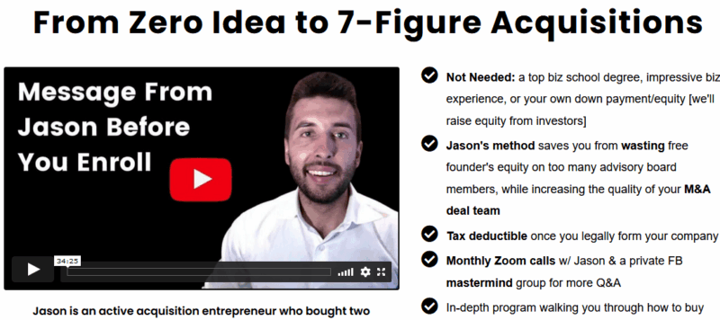 Jason Paul Rogers – From Zero Idea To 7 Figure Acquisitions Download