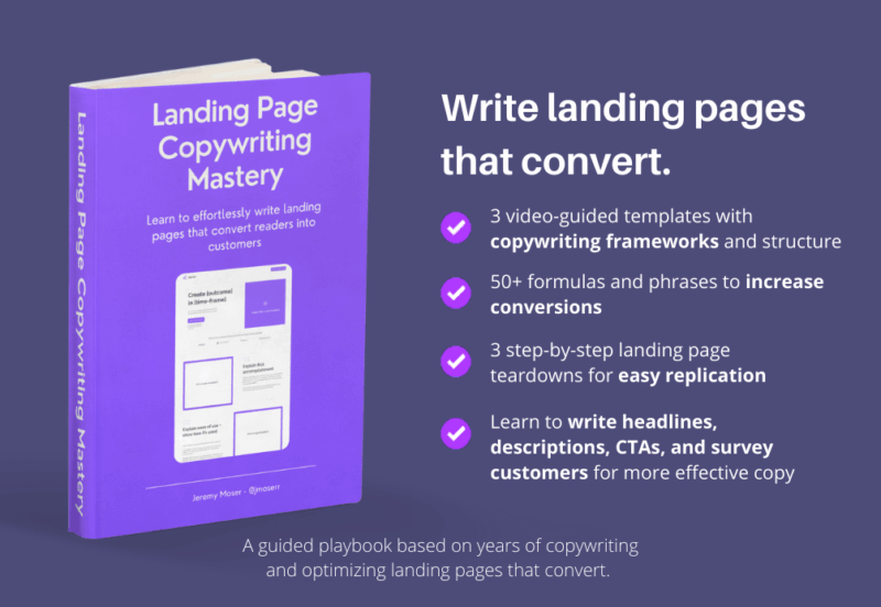 Jeremy Moser – Landing Page Copywriting Mastery Download