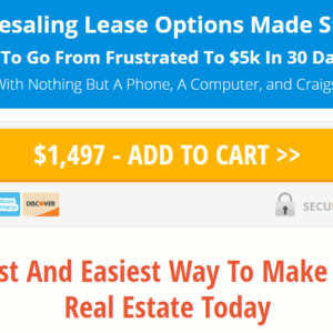 [SUPER HOT SHARE] Joe McCall – Wholesaling Lease Options 2019 Download