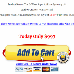[SUPER HOT SHARE] John Crestani – Super Affiliate System 3.0 Download