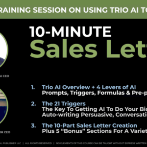 Jon Benson – 10 Minute Sales Letter Download