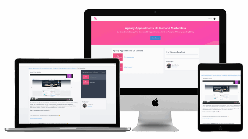 [SUPER HOT SHARE] Josh Spark – Agency Appointments On Demand Masterclass Download