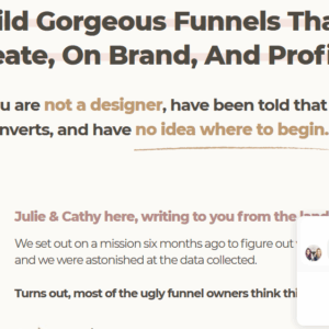 [SUPER HOT SHARE] Julie Stoian & Cathy – Funnel Gorgeous Download