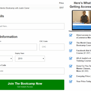 [SUPER HOT SHARE] Justin Cener – The eCommerce Bootcamp 2019 Download