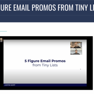 Justin Goff – 5-Figure Email Promos From Tiny Lists Download