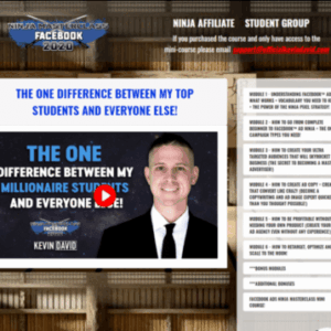 [SUPER HOT SHARE] Kevin David – Facebook Ads Ninja Masterclass 2020 Download