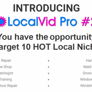 [GET] LocalVid Pro 2 + OTO’s – Releasing On 20th October Free Download