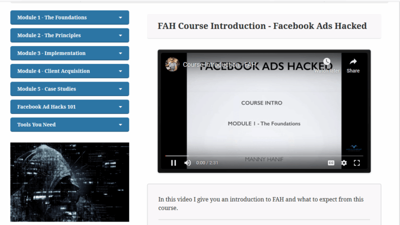 [SUPER HOT SHARE] Manny Hanif – Facebook Ads Hacked Download