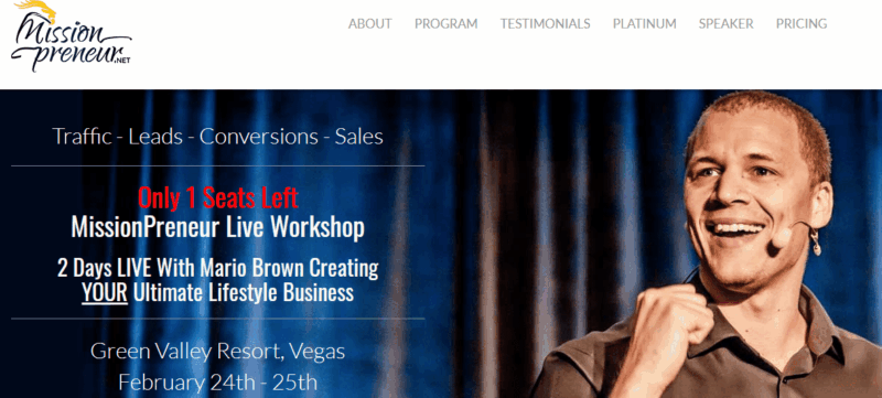 [SUPER HOT SHARE] Mario Brown – MissionPreneur Live Workshop Download