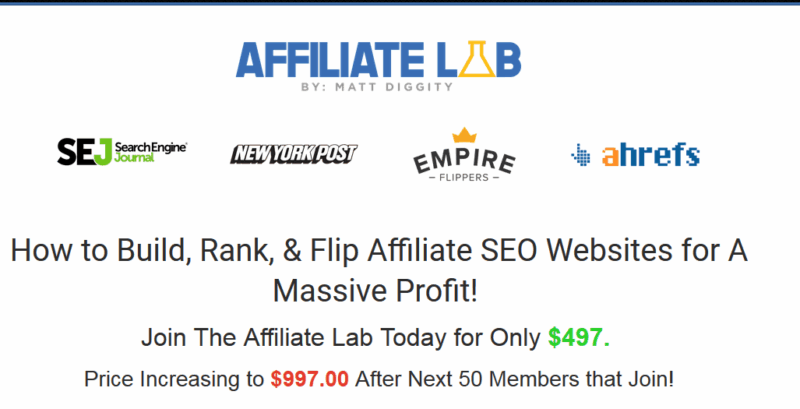 [SUPER HOT SHARE] Matt Diggity – Affiliate Lab + Bonus Download